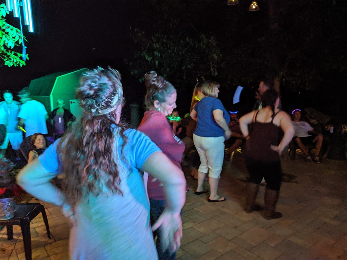 Girls dancing at party Girls dancing at party